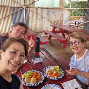 ナミッキーツアーズのお客様 西側 さまとナミッキーの写真