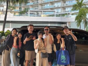 ナミッキーツアーズのお客様 小田さまとナミッキーの集合写真